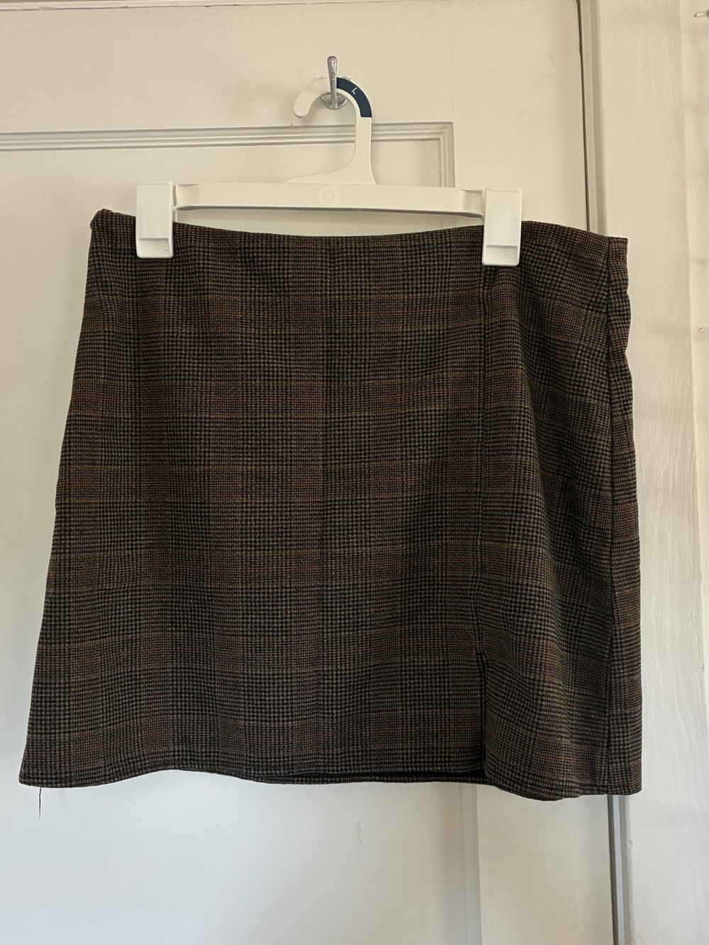 Old Navy Brown Glen Plaid Mini Skirt